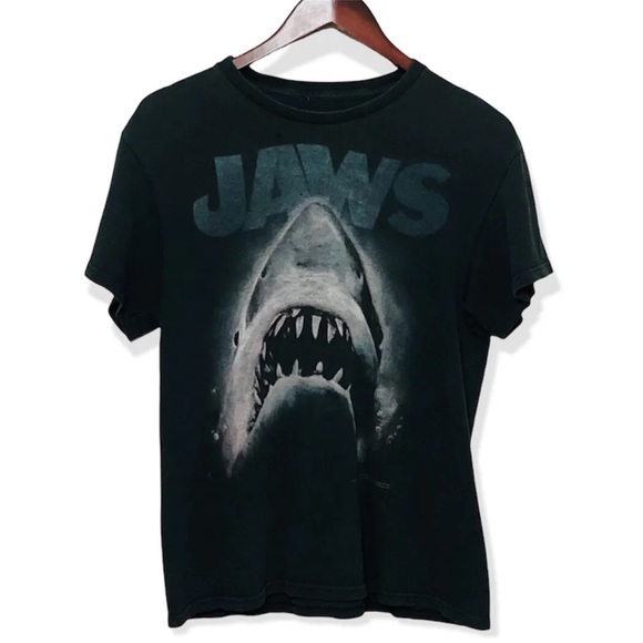 Jaws Other - Vintage 90s JAWS Universal Studios T-Shirt Mens Size Medium Black Short Sleeves